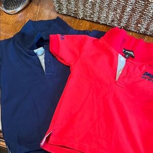Puma Red and Blue Polo Shirts Casual Sportswear